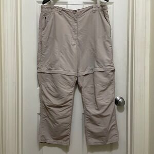 LL Bean No Fly Zone Zip Off Convertible Cargo Pants Hiking Lightweight‎ Large